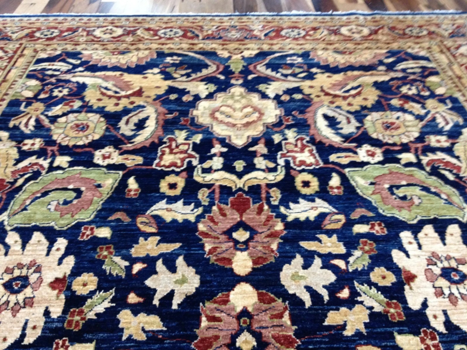 8 x 10 Pak Peshavar Chobi Hand Knotted Oriental Rug Wool