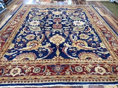 8 x 10 Pak Peshavar Chobi Hand Knotted Oriental Rug Wool