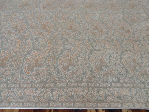 8 x 10 Indo Modern Wool Hand Knotted Rug