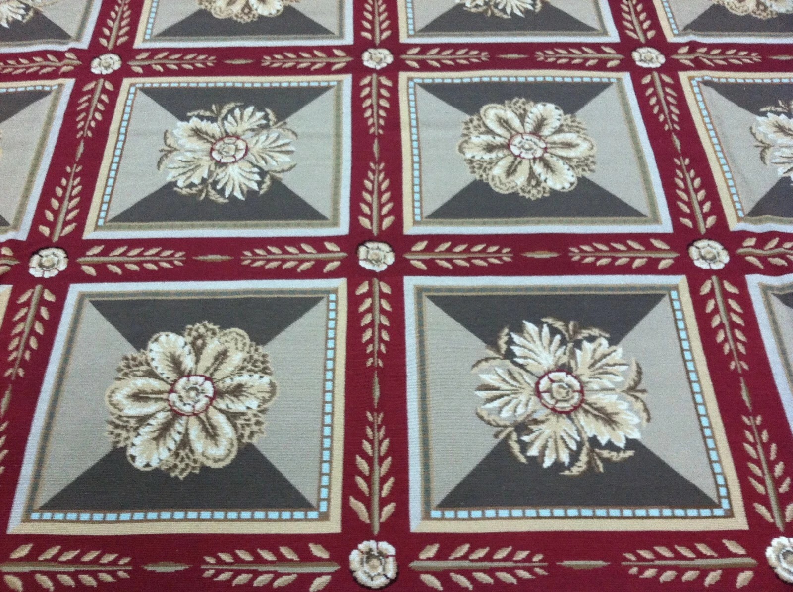 9' X 12' Hand Made English Aubusson Savonnerie Design Needle point wool Area rug