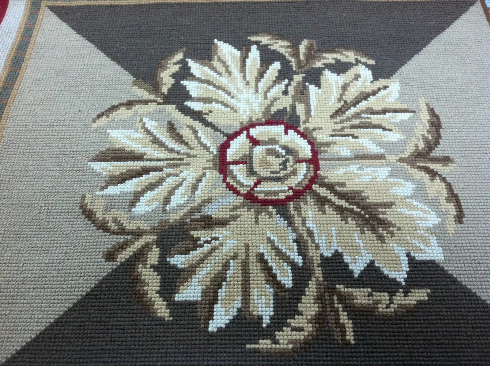 9' X 12' Hand Made English Aubusson Savonnerie Design Needle point wool Area rug