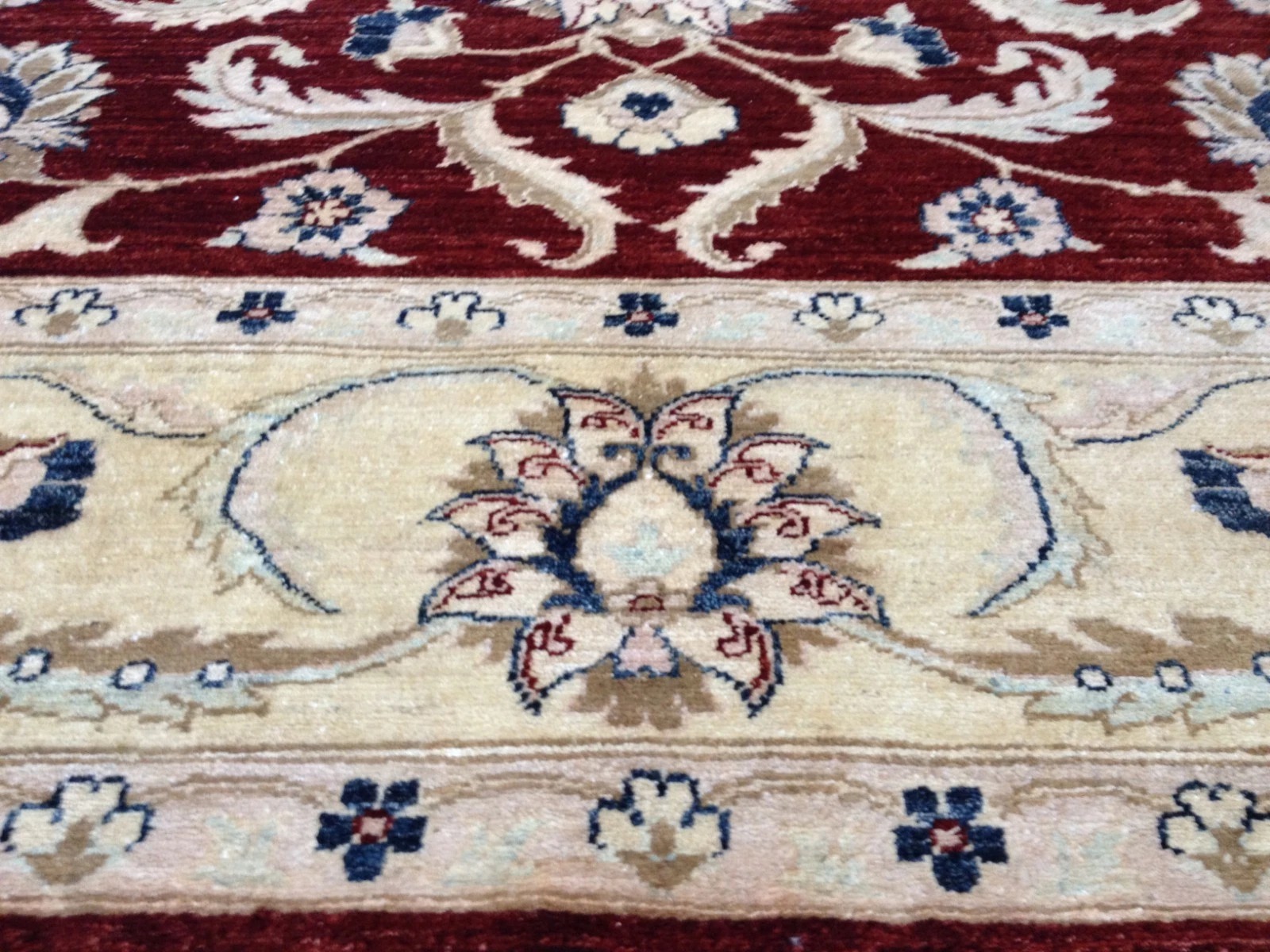Pakistan Peshawar 8x10 Hand Knotted Wool Rug Vegetable Dye Oriental Area Carpet