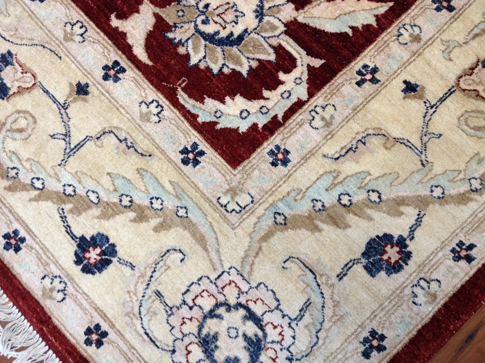 Pakistan Peshawar 8x10 Hand Knotted Wool Rug Vegetable Dye Oriental Area Carpet