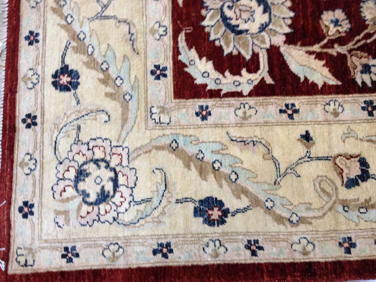 Pakistan Peshawar 8x10 Hand Knotted Wool Rug Vegetable Dye Oriental Area Carpet