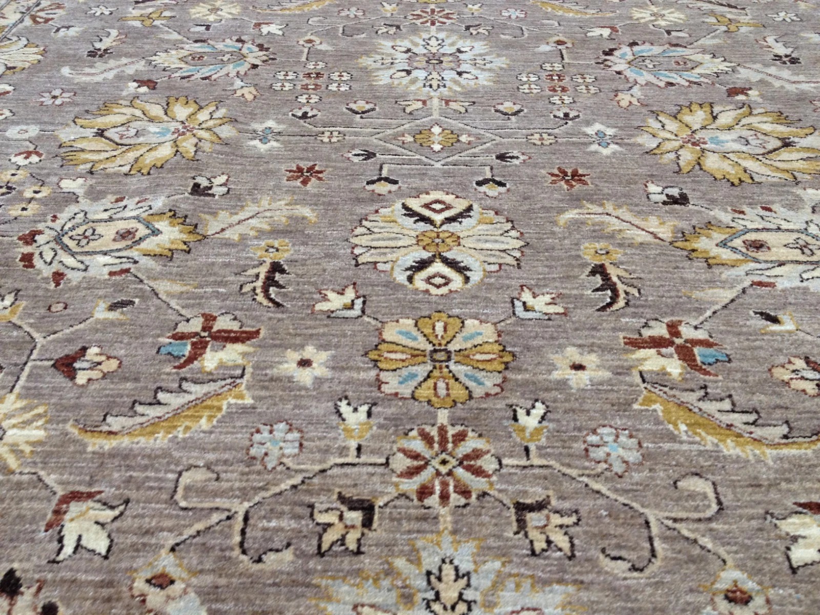 8x10 Lavender Pakistan Peshawar Hand Knotted Wool Oriental Area Rug