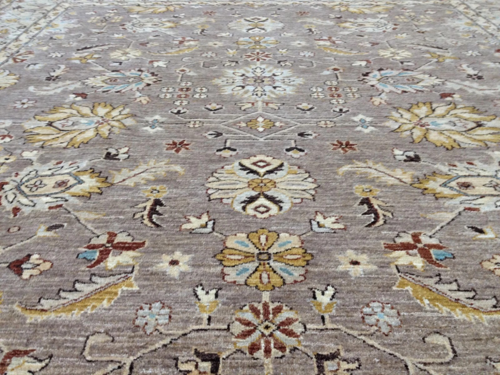 8x10 Lavender Pakistan Peshawar Hand Knotted Wool Oriental Area Rug