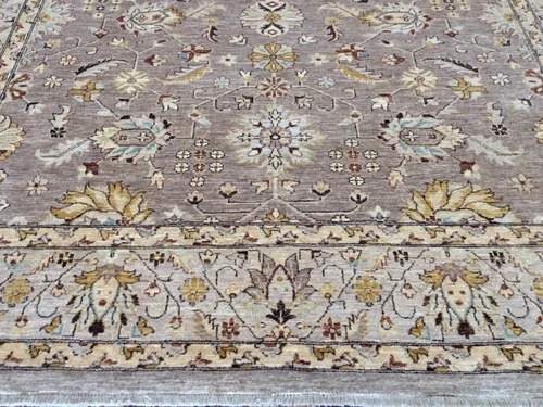 8x10 Lavender Pakistan Peshawar Hand Knotted Wool Oriental Area Rug