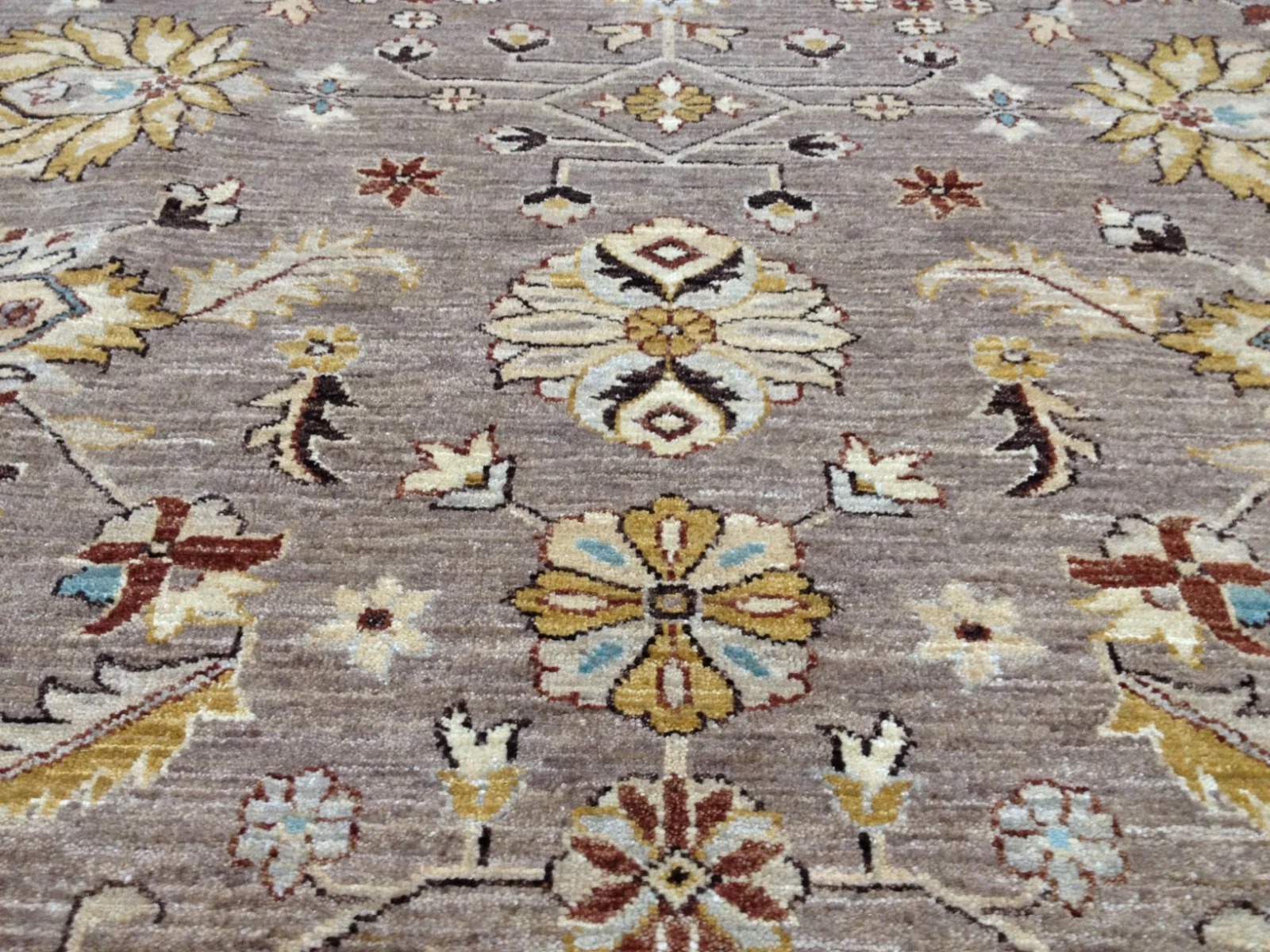 8x10 Lavender Pakistan Peshawar Hand Knotted Wool Oriental Area Rug