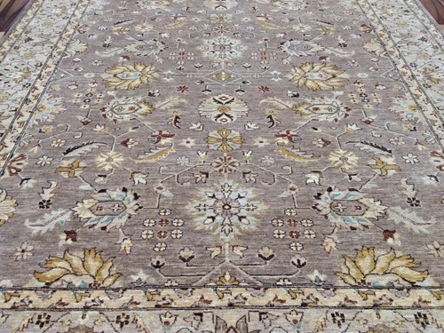 8x10 Lavender Pakistan Peshawar Hand Knotted Wool Oriental Area Rug