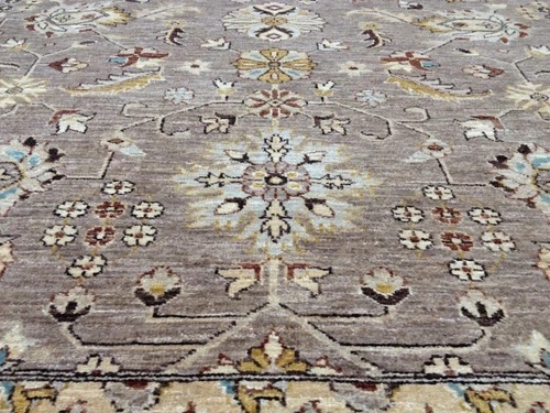 8x10 Lavender Pakistan Peshawar Hand Knotted Wool Oriental Area Rug