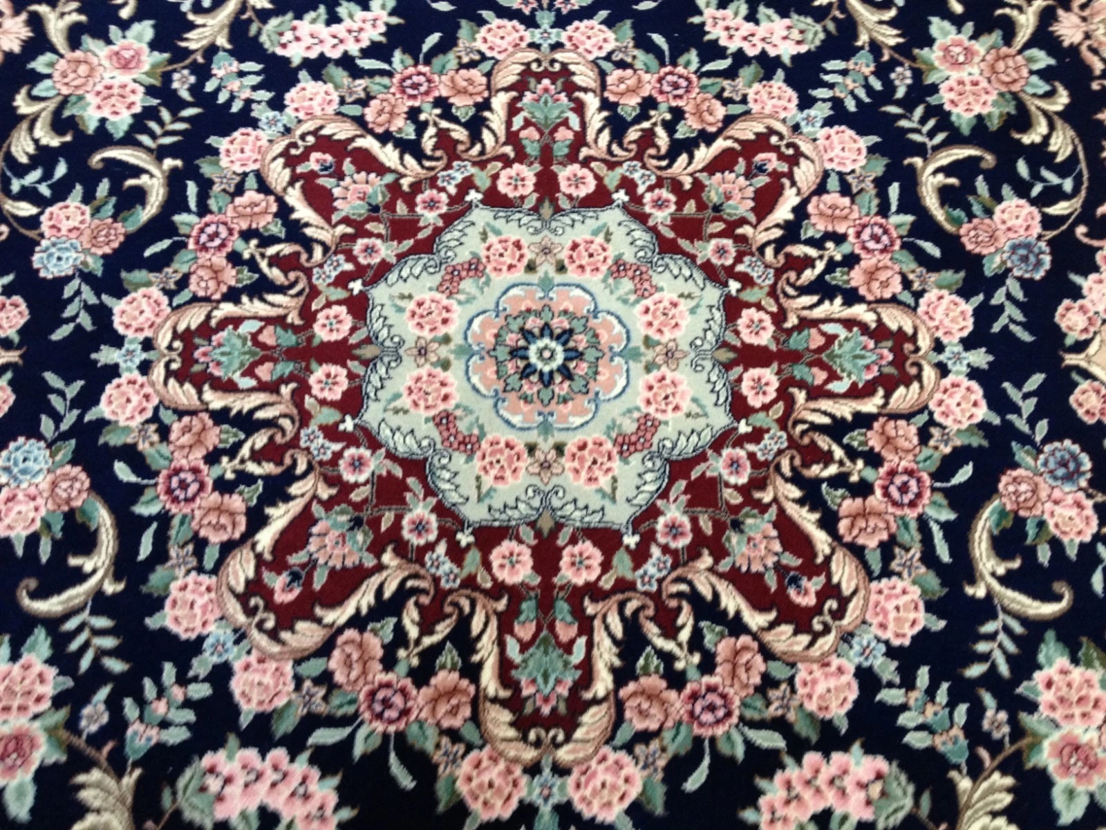 8x10 Fine Sino Wool & Silk Hand Knotted Oriental Area Rug
