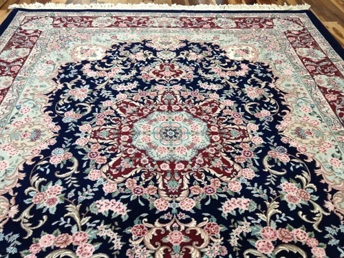 8x10 Fine Sino Wool & Silk Hand Knotted Oriental Area Rug