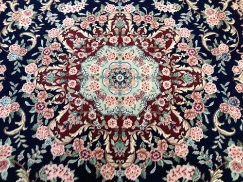 8x10 Fine Sino Wool & Silk Hand Knotted Oriental Area Rug