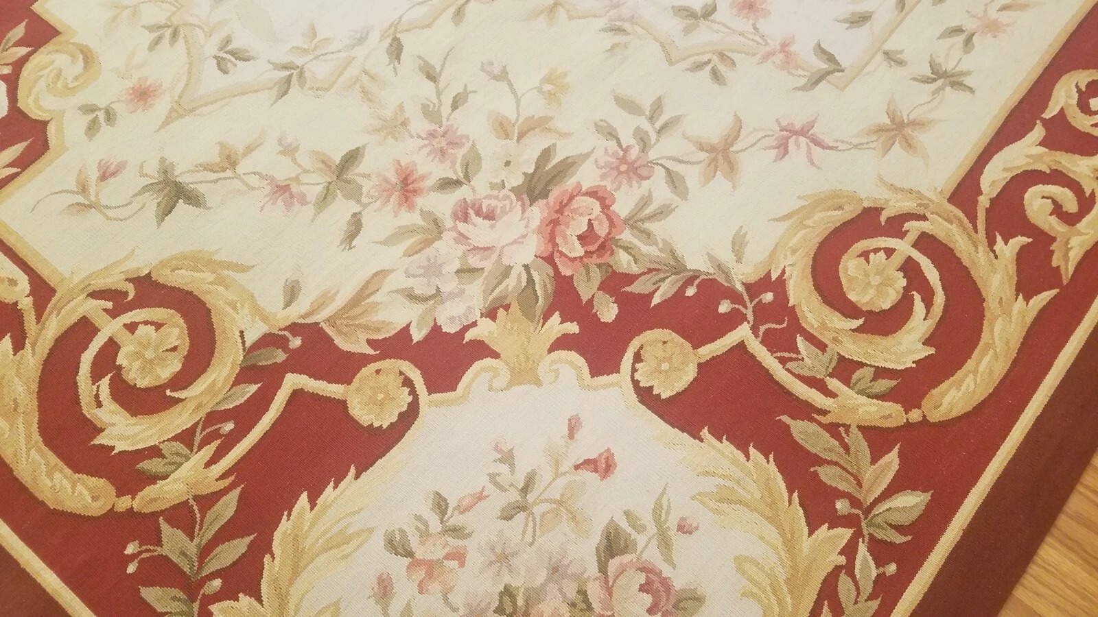 9 x 12 Hand woven French Aubusson Tapestry 100% wool Area rug