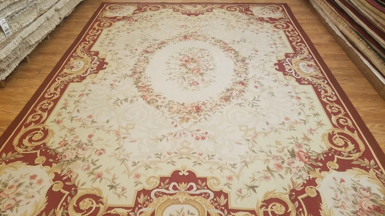 9 x 12 Hand woven French Aubusson Tapestry 100% wool Area rug