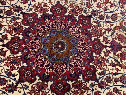 6.7 x 9.11 Hand Knotted 100% Wool & Silk Area Rug