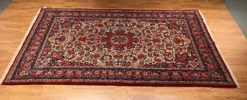 7.4 x 11.2 Vintage 100% Wool Hand Knotted Area Rug