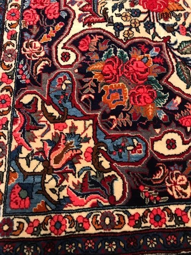 7.4 x 11.2 Vintage 100% Wool Hand Knotted Area Rug