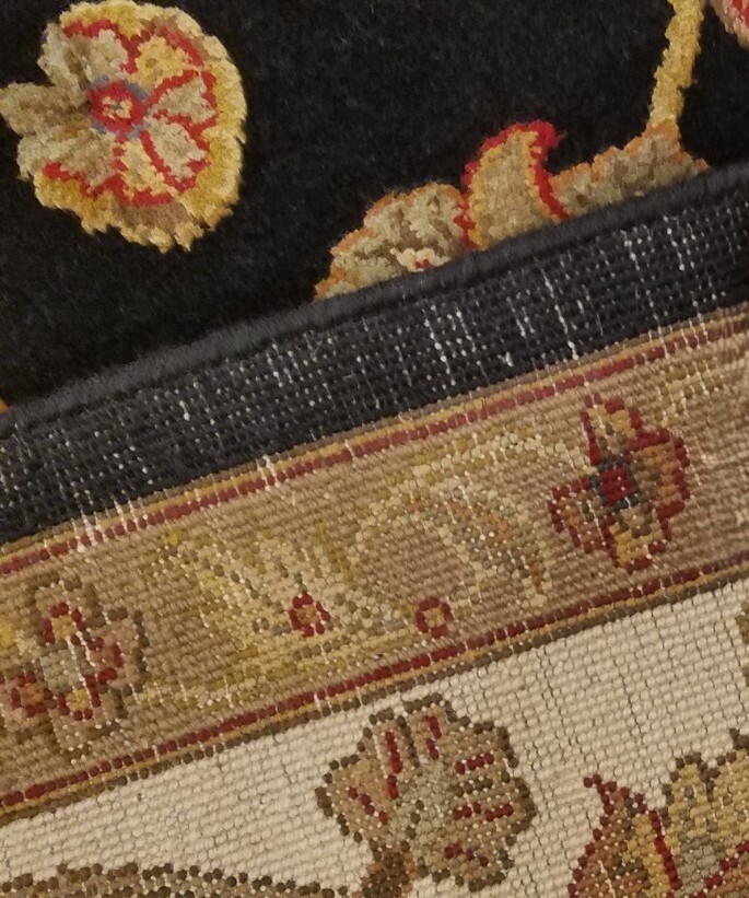 8 x 10 Indo Agra Hand spawned Wool & Silk Hand Knotted Oriental Rug