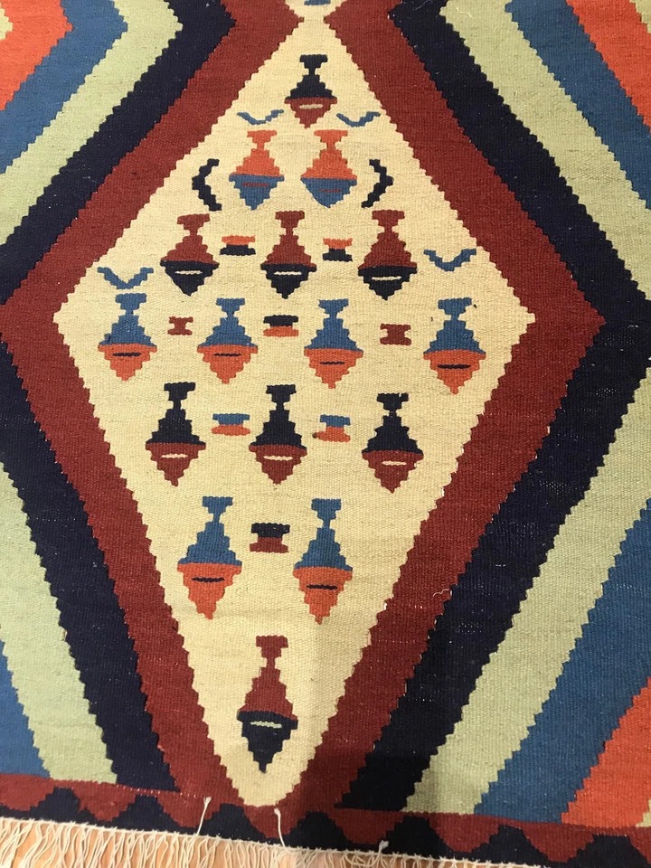3 x 5 Kilim 100% Wool Hand Knotted Area Rug