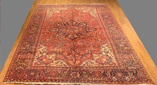 9 x 12 Semi Antique Hariz Fine Hand Knotted 100% Wool Rug