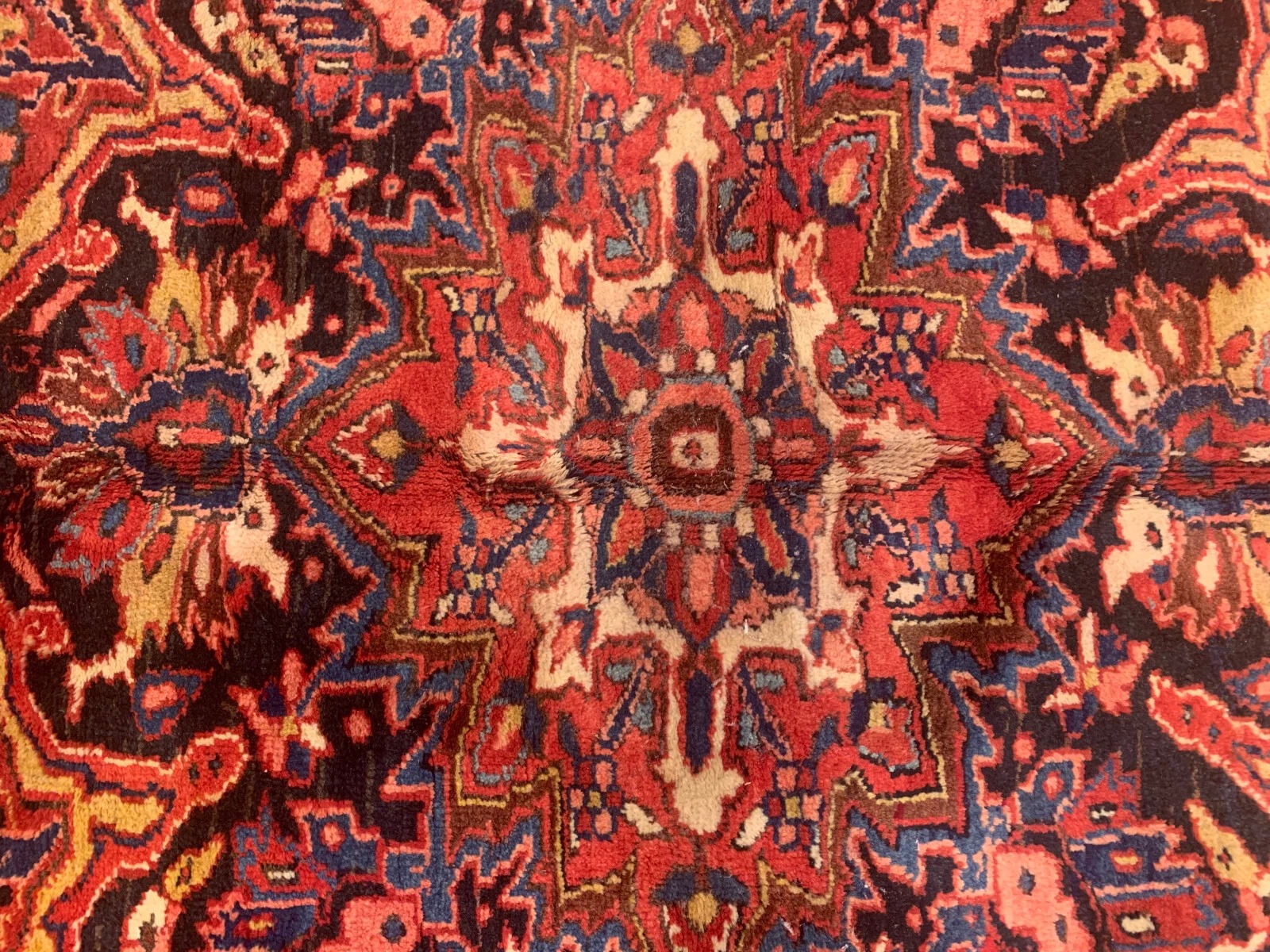 9 x 12 Semi Antique Hariz Fine Hand Knotted 100% Wool Rug