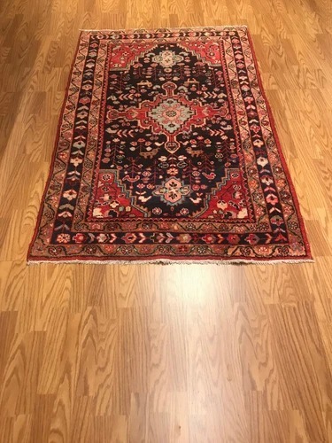 4.1 x 6.5 Vintage 100%Wool Hand Knotted Area Rug TD0030 Montaage Inc.