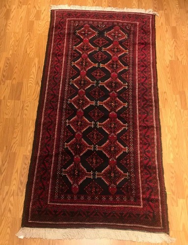 4.5 X 8.10 Vintage 100%Wool Hand Knotted Area Rug