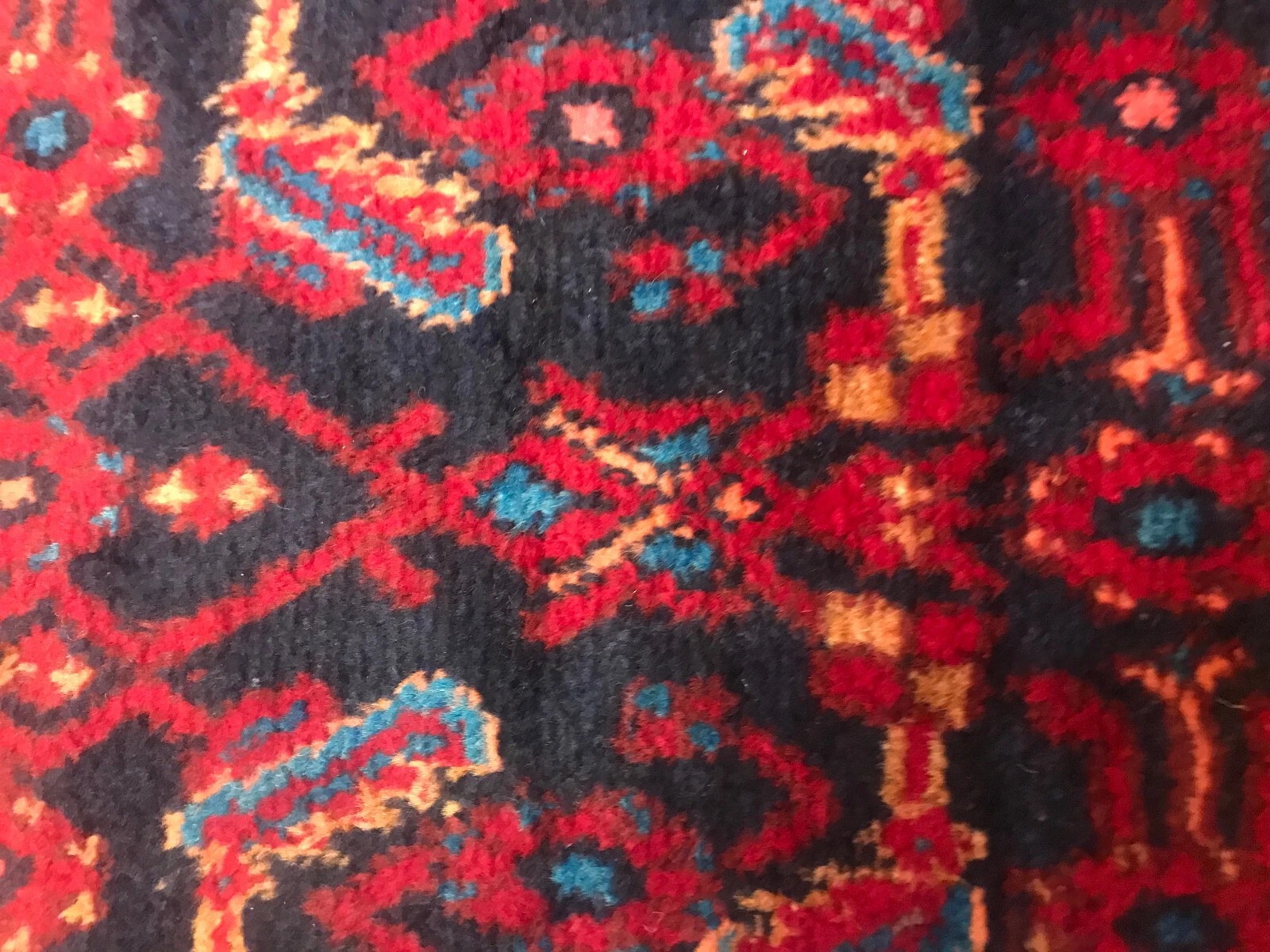 4.4 x6.8 Vintage 100%Wool Hand Knotted Area Rug
