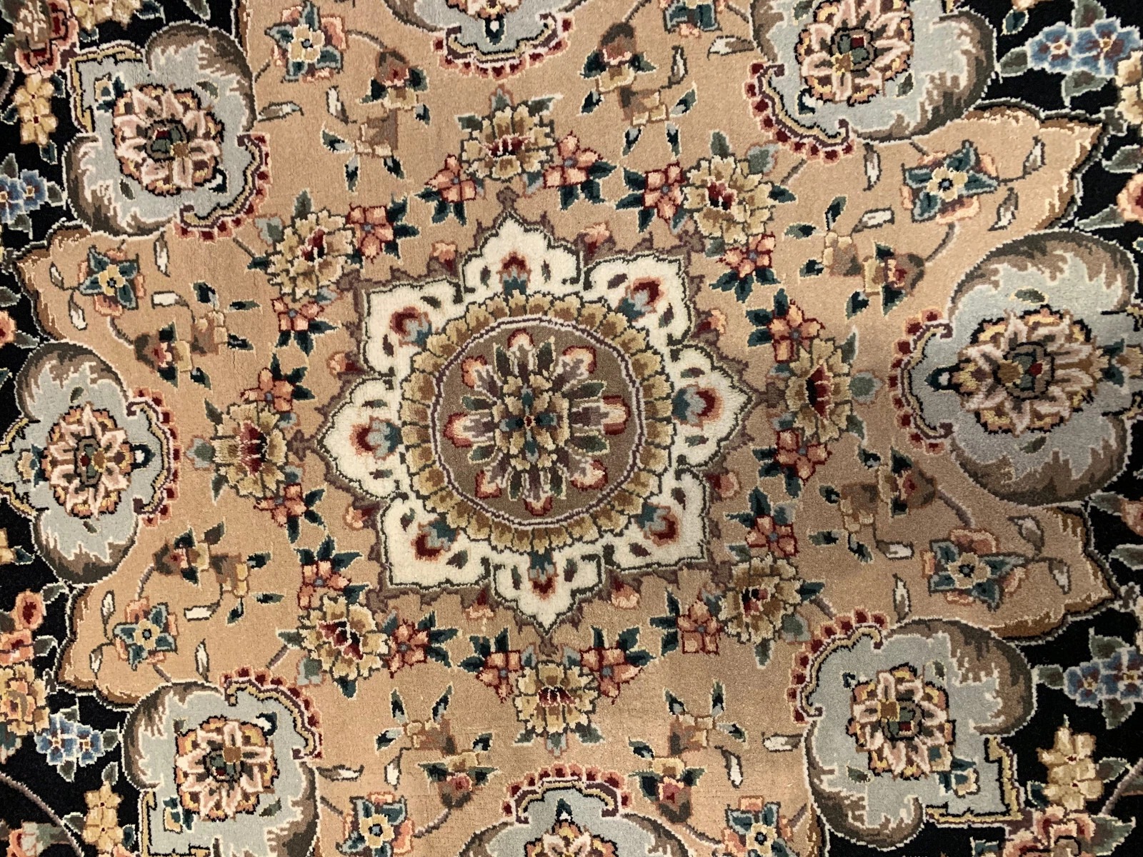 8 x 10 New Hand Knotted Wool & Silk Area Rug