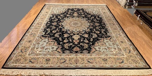 8 x 10 New Hand Knotted Wool & Silk Area Rug
