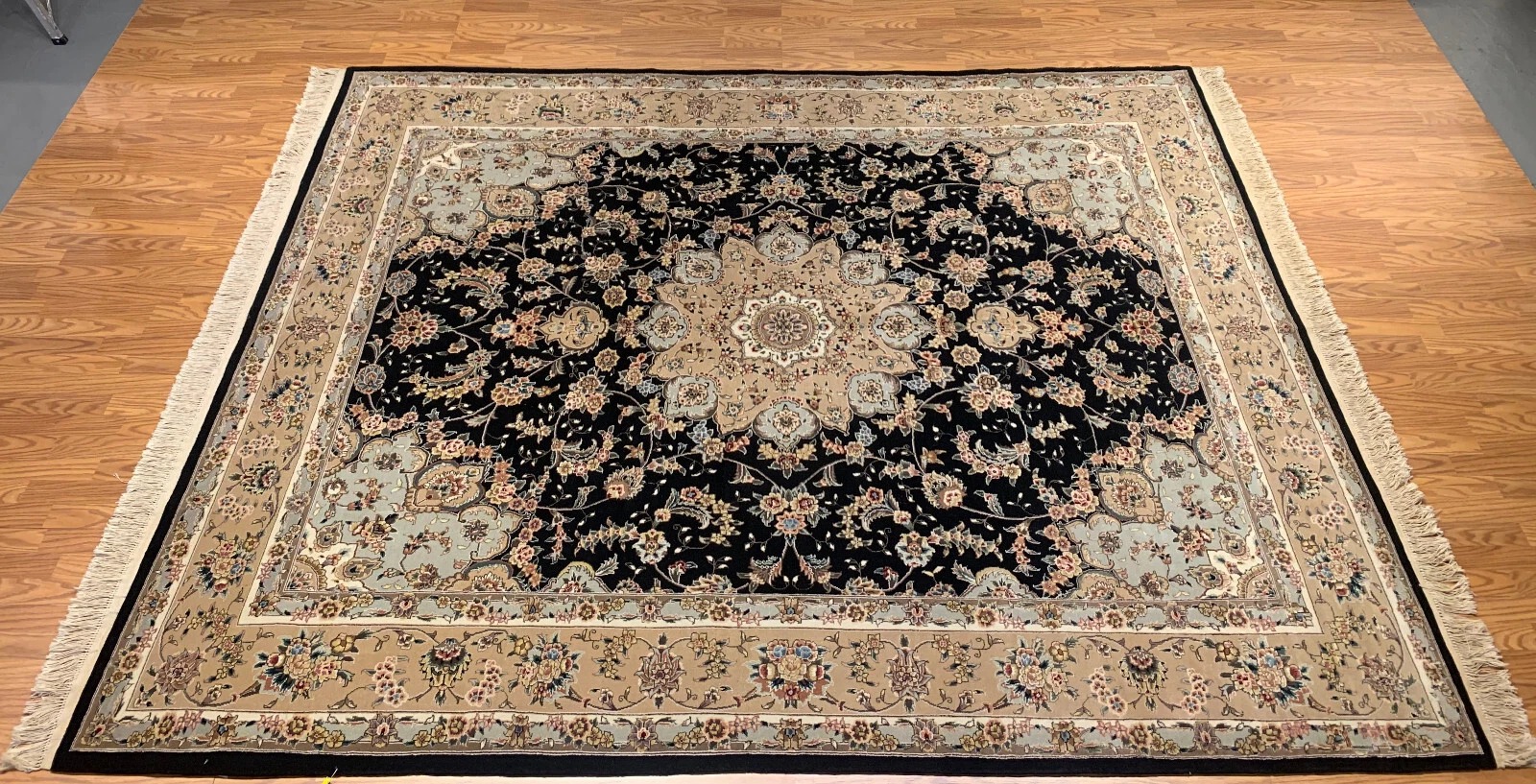 8 x 10 New Hand Knotted Wool & Silk Area Rug