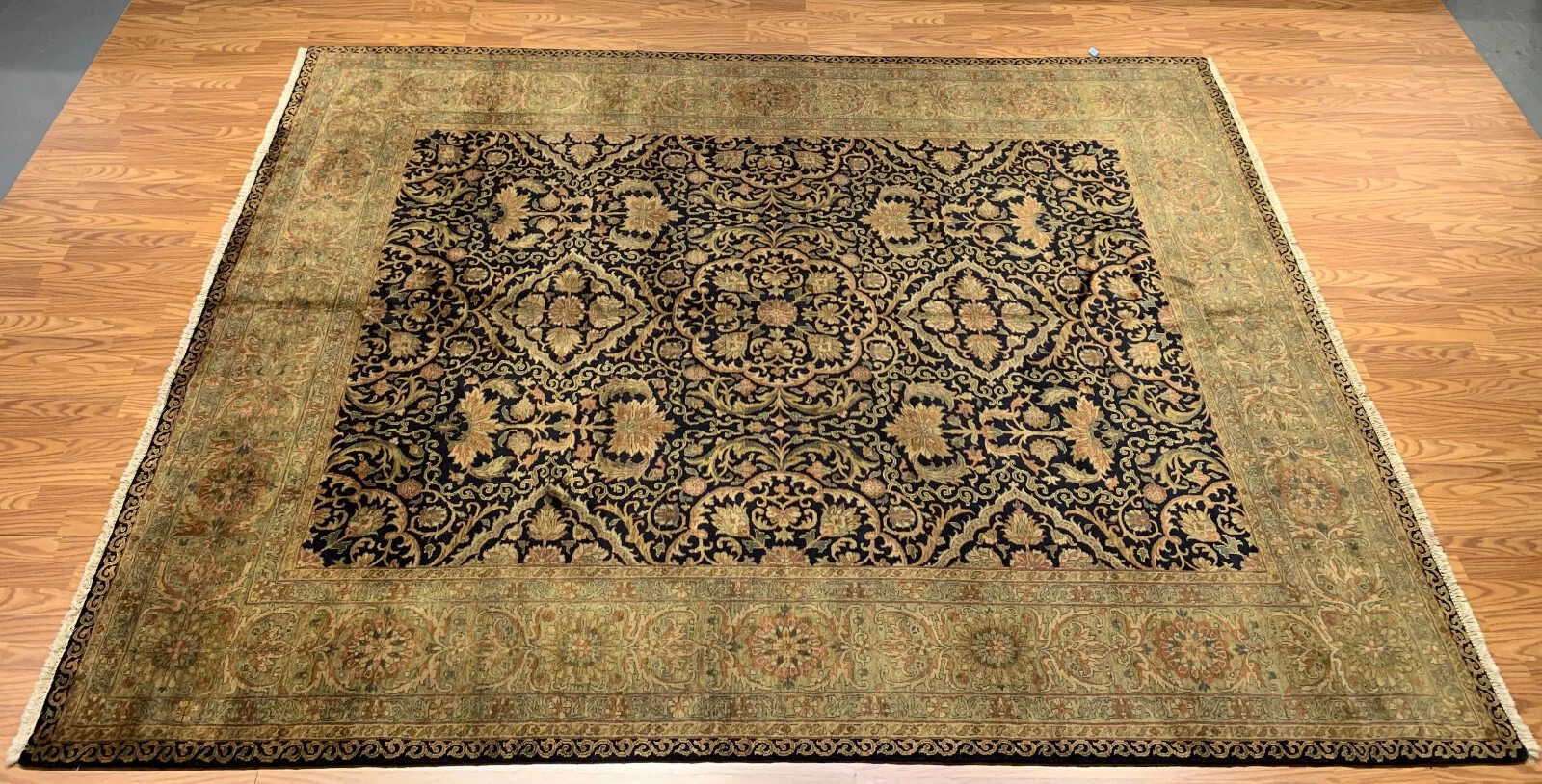 8 x 10 Indo Agra New Hand Knotted 100% Wool Area Rug Vegetable Dye