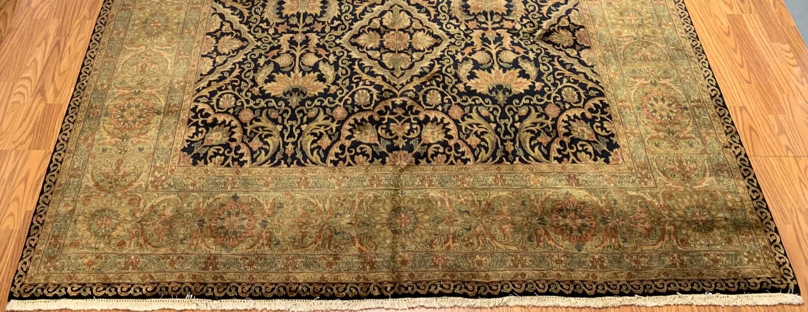 8 x 10 Indo Agra New Hand Knotted 100% Wool Area Rug Vegetable Dye
