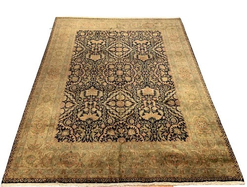 8 x 10 Indo Agra New Hand Knotted 100% Wool Area Rug Vegetable Dye