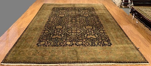 8 x 10 Indo Agra New Hand Knotted 100% Wool Area Rug Vegetable Dye