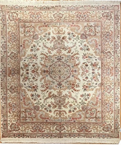 8 x 10 Hand Knotted Wool & Silk Area Rug