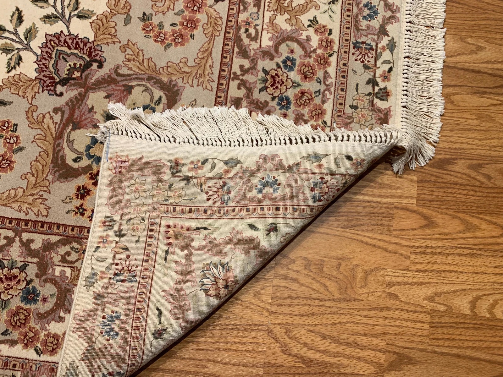 8 x 10 Hand Knotted Wool & Silk Area Rug