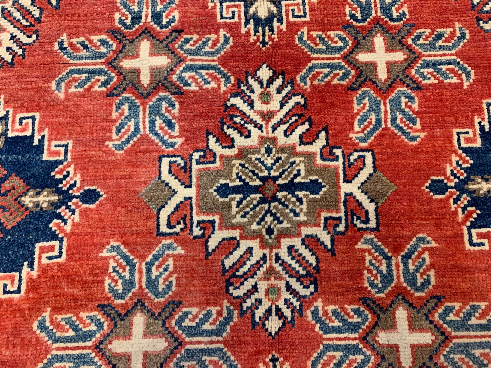 8 x 10 Kazak Hand Knotted 100% Wool Area Rug