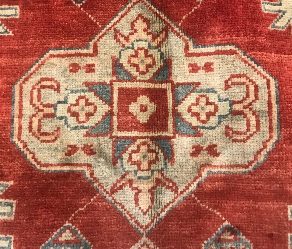 8 x 10 Kazak Hand Knotted 100% Wool Area Rug