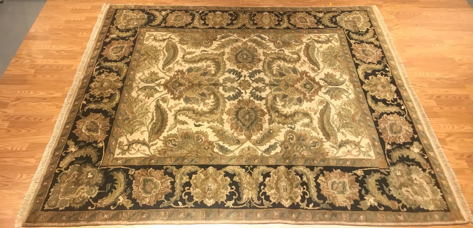 8 x 10 Indo Agra Hand spawned Wool Hand Knotted Oriental Rug