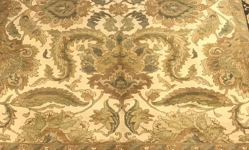 8 x 10 Indo Agra Hand spawned Wool Hand Knotted Oriental Rug