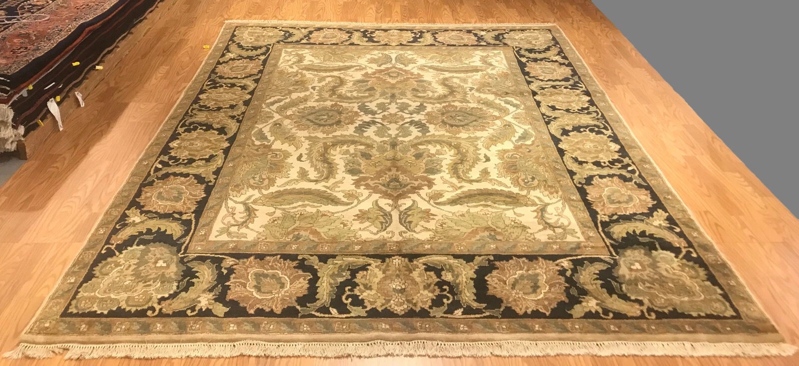 8 x 10 Indo Agra Hand spawned Wool Hand Knotted Oriental Rug