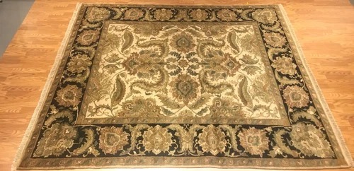 8 x 10 Indo Agra Hand spawned Wool Hand Knotted Oriental Rug