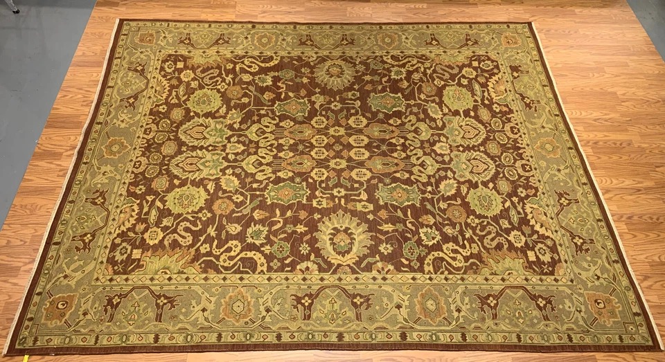 9 x 12 Hand Knotted 100% Wool Area Rug