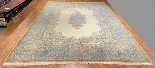 9 x 12 Semi Antique Hand Knotted 100% Wool Area Rug