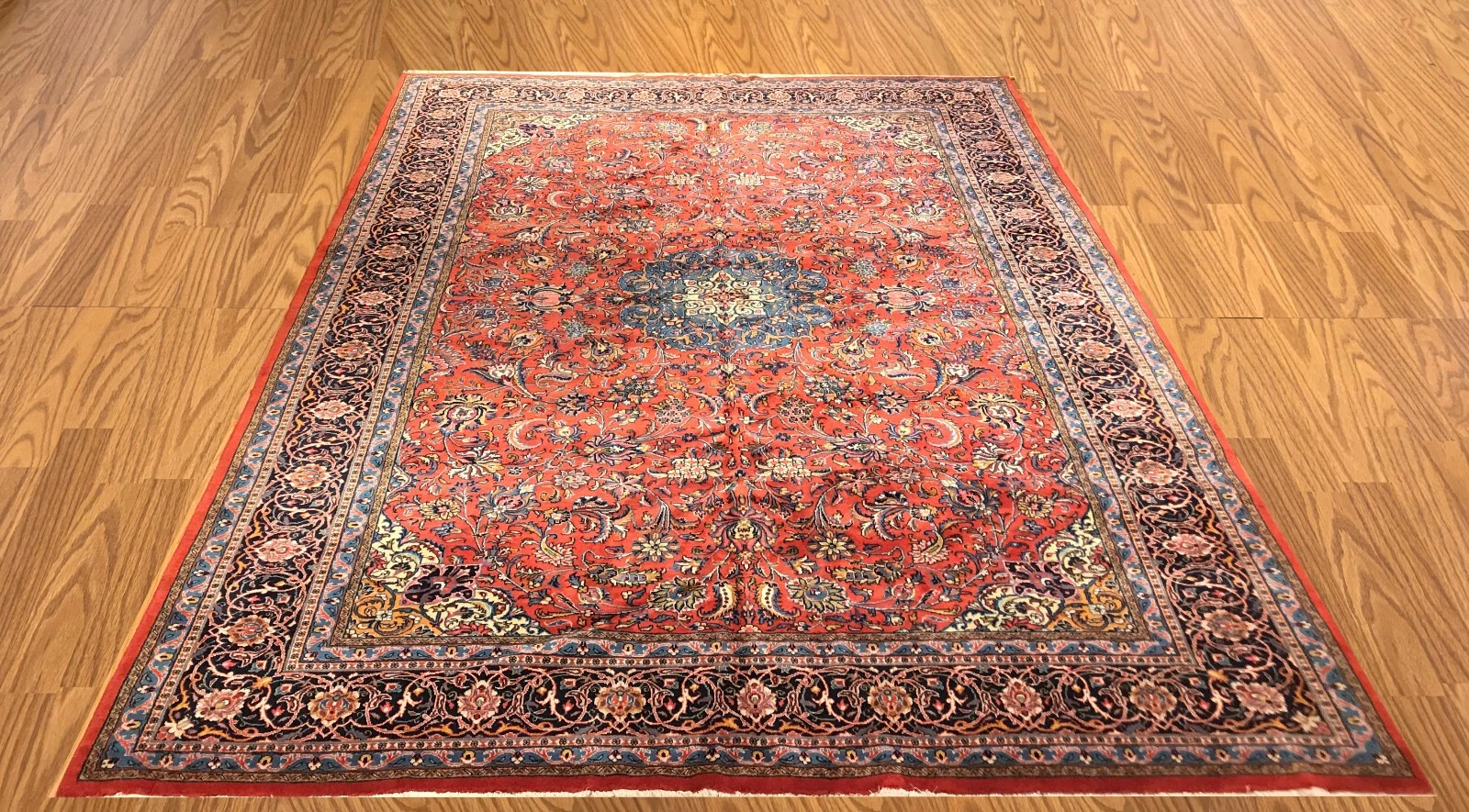 9.2 x 13  Semi Antique Sarough  Hand Knotted 100% Wool Rug EB335866365414 Montaage