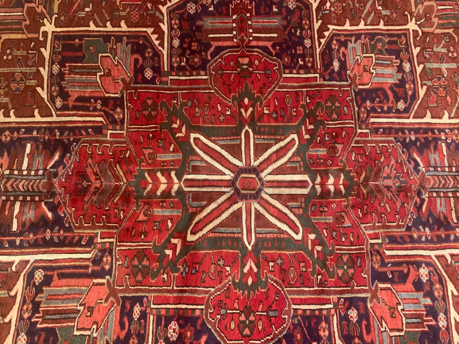9.3 x 13.5 Antique Fine Hand Knotted 100% Wool Rug