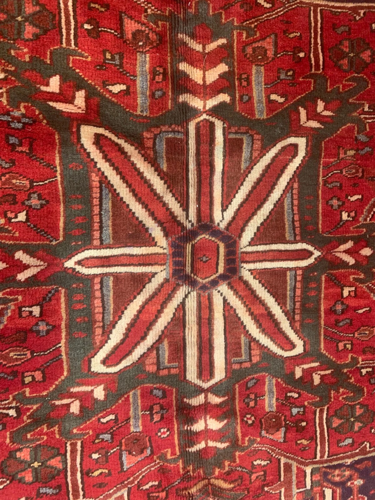 9.3 x 13.5 Antique Fine Hand Knotted 100% Wool Rug