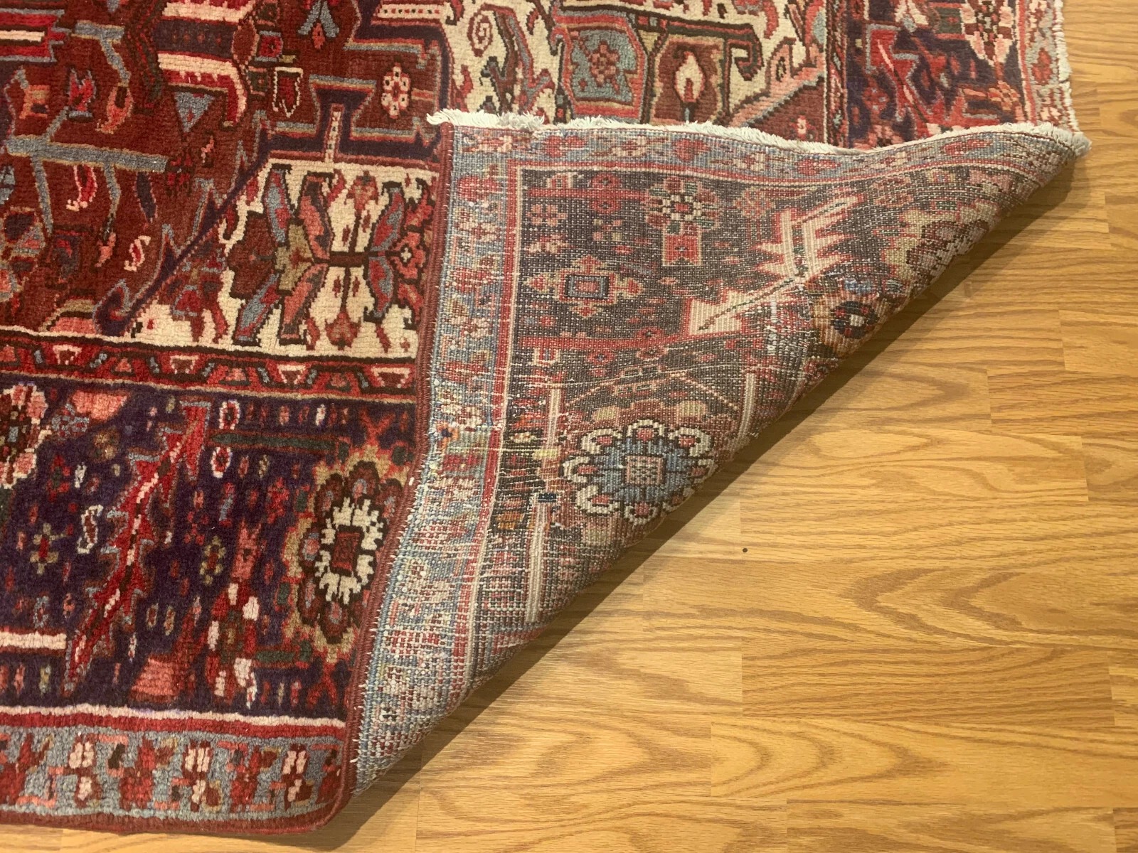 9.3 x 13.5 Antique Fine Hand Knotted 100% Wool Rug